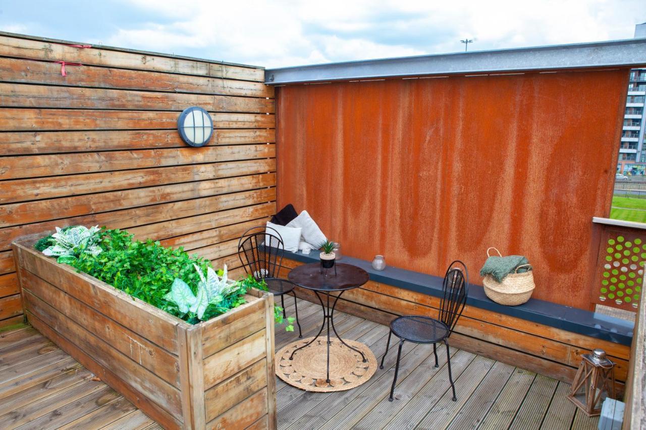 Modern City Centre Apartment Roof Garden Manchester Exterior foto